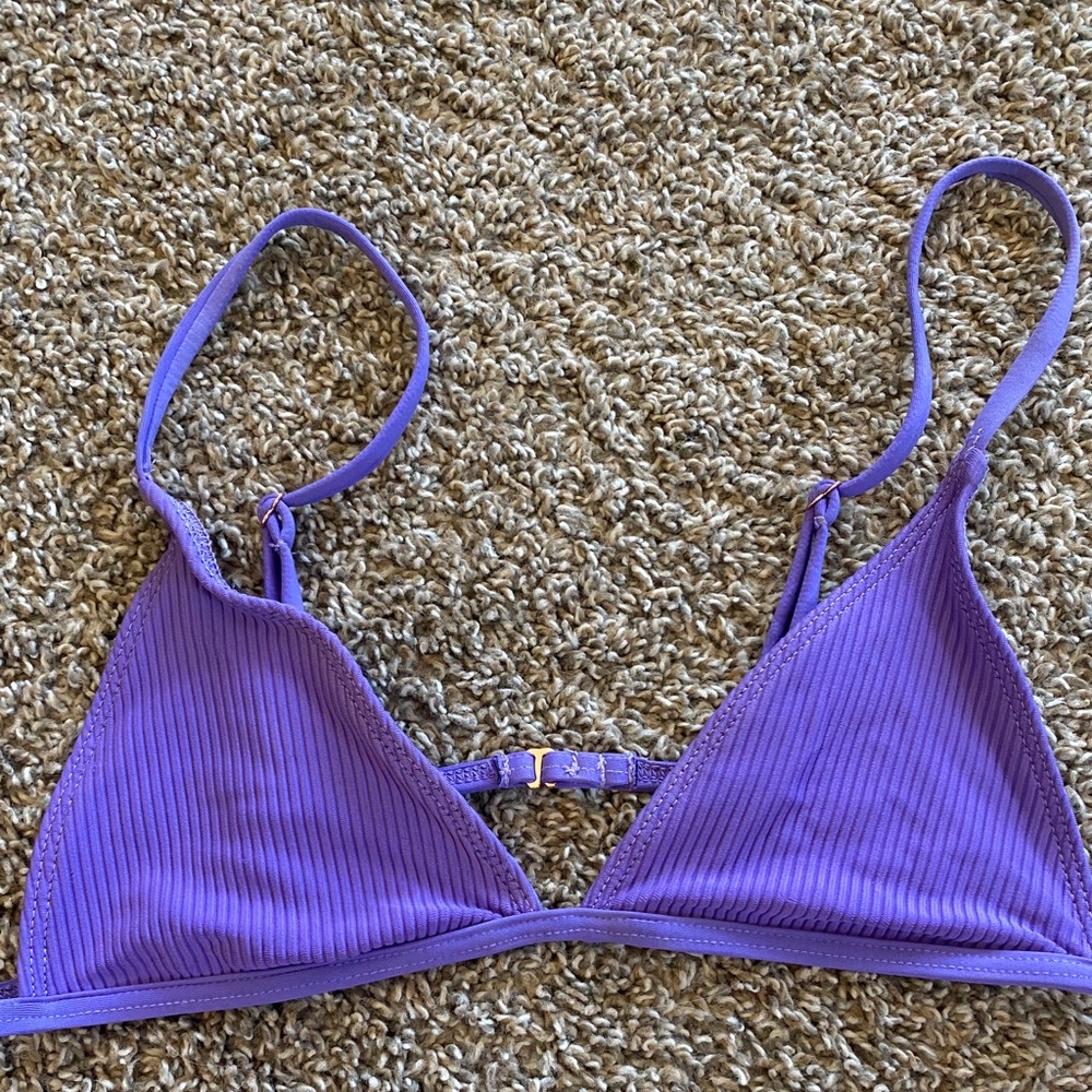 Purple Frankie’s bikini top
